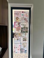 Rolgordijnen licht beige en nooie railingen voor gordijnen, Ophalen, Gebruikt, Beige