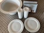 thomasTRIO/wit ; schaal , olie-azijnstel en 2 gebaksborden, Ophalen of Verzenden, Overige stijlen, Porselein, Schaal of Schalen