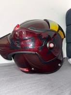 Roof RO9 Boxxer – Rood Carbon – Maat M – Rode Iridium Vizier, Ophalen of Verzenden, M, Systeemhelm, Overige merken