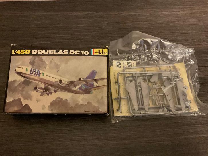 B09 - Heller Douglas DC 10 .. 1-450, Hobby en Vrije tijd, Modelbouw | Vliegtuigen en Helikopters, Zo goed als nieuw, Vliegtuig