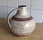 Dümler & Breiden vintage vaas 388-16 West-Germany relief, Huis en Inrichting, Gebruikt, Overige kleuren, Aardewerk of Porselein