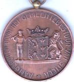 GEMEENTEBESTUUR  VAN  SNEEK   11 é  Pres  ROOSEVELD, Postzegels en Munten, Penningen en Medailles, Ophalen of Verzenden, Overige materialen