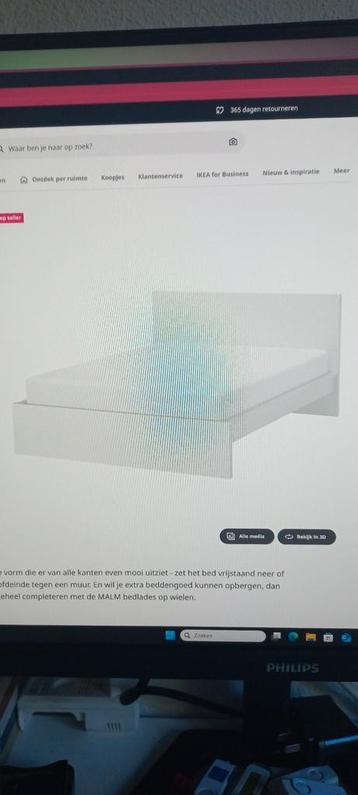 Malm bed 140 met 2 lattenbodems