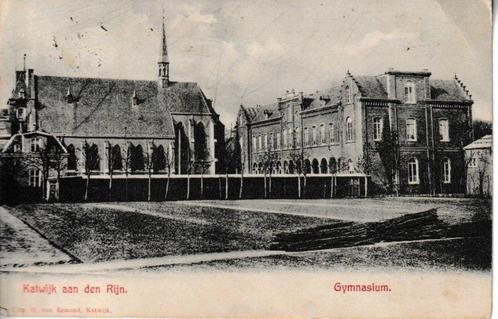 KATWIJK aan den RIJN - GYMNASIUM, Verzamelen, Ansichtkaarten | Nederland, Gelopen, Zuid-Holland, Voor 1920, Verzenden