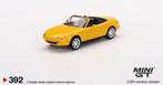 MINI GT #392 Mazda Miata MX-5 NA (Sun burst yellow), Hobby en Vrije tijd, Modelauto's | Overige schalen, Nieuw, Ophalen of Verzenden