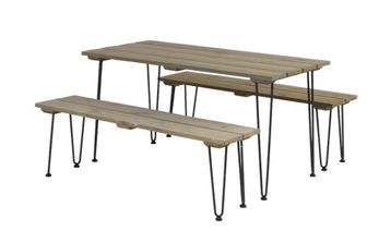 Picknick set hout - laatste set - op=op beschikbaar voor biedingen
