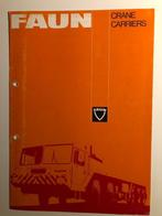 FAUN kraan onderwagens folder 4-1978, Folder, Gelezen, Ophalen of Verzenden