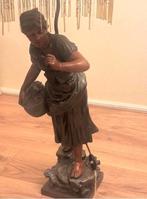 Exclusieve bronzen Art Deco lamp Rousseau ca1930 gesigneerd, Ophalen