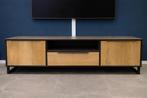Tv meubel gebruikt - 185x52x48 cm, Huis en Inrichting, Kasten | Televisiemeubels, Ophalen, Gebruikt, 150 tot 200 cm, Eikenhout
