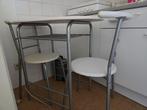 Tafel en stoelen, Huis en Inrichting, Tafels | Eettafels, Ophalen, Gebruikt, 50 tot 100 cm, Vijf personen of meer