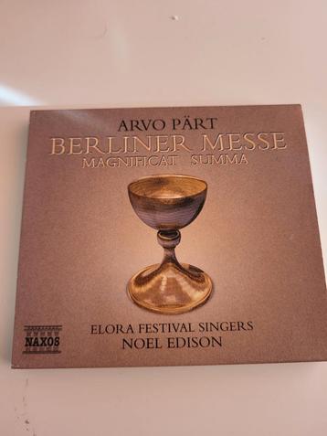Arvo Pärt - Berliner Messe - CD beschikbaar voor biedingen