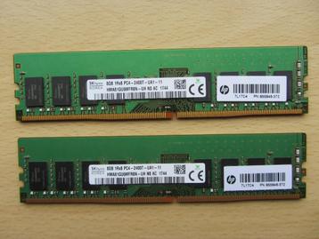 2x Hynix 8GB PC4-19200 DDR4-2400MHz non-ECC Unbuffered CL17 