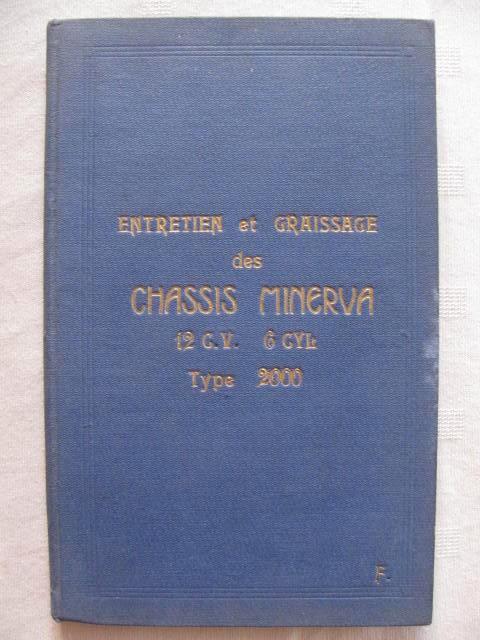 Minerva 2000 12CV 6 cylinder owner’s manual (version F), Auto diversen, Handleidingen en Instructieboekjes, Ophalen of Verzenden