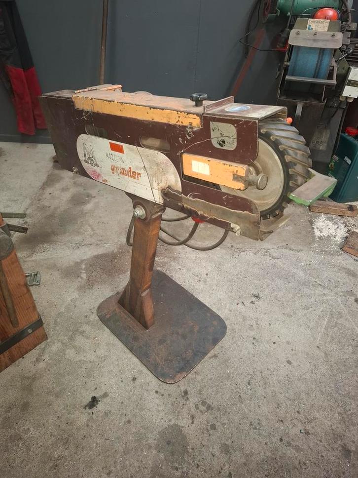 Schuurbandmachine - Kiro Grinder, Doe-het-zelf en Verbouw, Gereedschap | Slijpmachines, Gebruikt, Werkbankslijpmachine, 1000 watt of meer