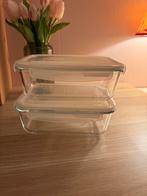 Ovenschalen met deksel IKEA, Ophalen of Verzenden, Gebruikt, Glas, Pot, Bus of Blik