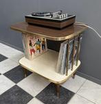 50 jaren opberg rek AUDIO tafel vinyl record platenspeler, Gebruikt, Ophalen, Vintage