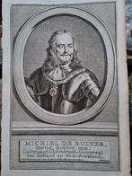 Antiek, Michiel de Ruiter, De Ruyter, ca. 1750, gravure, Antiek en Kunst, Ophalen of Verzenden