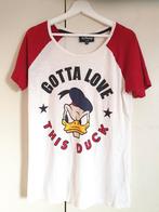 Disney Nikkie maat 38 to t shirt Gotta love this duck dames, Kleding | Dames, Maat 38/40 (M), Zwart, Ophalen of Verzenden, Zo goed als nieuw