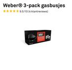 3-pack gasbusjes, Ophalen, Nieuw, Weber