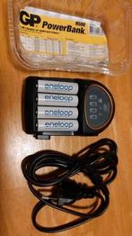 GP Powerbank H500 lader met Oplaadbare Batterijen 2700 mAh (, Ophalen of Verzenden, Zo goed als nieuw