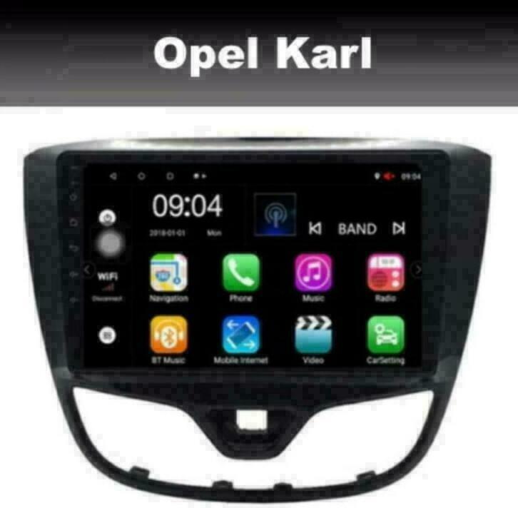 Opel Karl radio navigatie android 10 wifi dab  carplay 9inch, Auto diversen, Autoradio's, Nieuw, Ophalen of Verzenden
