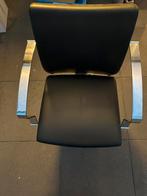 Kappers stoel met pomp, Huis en Inrichting, Ophalen, Zwart, Netjes/chique, Leer