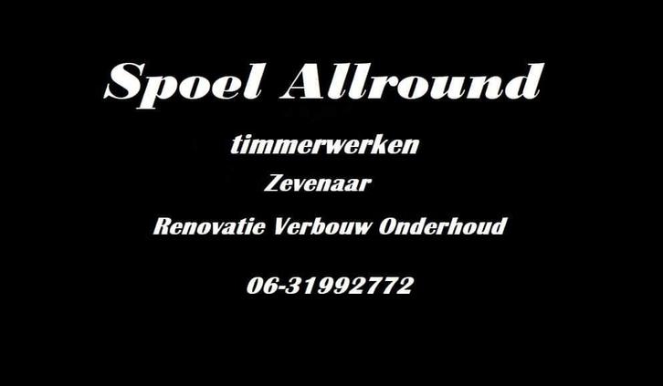 Timmerman aangeboden, Diensten en Vakmensen, Timmerlieden en Meubelmakers, Deuren of Kozijnen, Keukens, Meubels, Timmerwerk of Zaagwerk