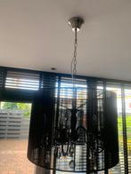 Hanglamp met zwarte kap zilver heb 2 stuks, Ophalen of Verzenden, Zo goed als nieuw