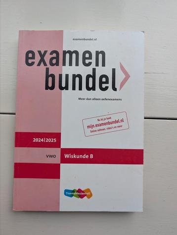 Examenbundel Wiskunde B 2024-2025 beschikbaar voor biedingen