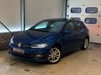 Volkswagen POLO 1.0 TSI R-Line DSG LED Panoramadak Blindspot, Auto's, Volkswagen, 95 pk, Met garantie (alle), Blauw, Leder en Stof