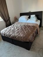 Swiss Sense boxspring, Gebruikt, Bruin, Tweepersoons, 200 cm