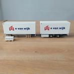 Tekno middenas aanhanger E.van Wijk + motorwagen opbouw, Hobby en Vrije tijd, Modelauto's | 1:50, Ophalen of Verzenden, Nieuw