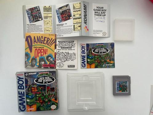 Turtles II Back from the Sewers Game Boy gb CIB compleet USA, Spelcomputers en Games, Games | Nintendo Game Boy, Gebruikt, Ophalen of Verzenden