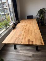 SKOGSTA eettafel hout/zwart, Gebruikt, Vijf personen of meer, Rechthoekig, 50 tot 100 cm