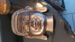 Buda hoofd gouden kleur 19 cm 2x per stukprijs, Antiek en Kunst, Antiek | Koper en Brons, Ophalen of Verzenden, Brons