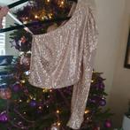 Made in Italy prachtige stretch pailletten top maat S/M zgan, Kleding | Dames, Tops, Ophalen of Verzenden, Zo goed als nieuw, Maat 38/40 (M)