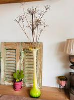 Lange hoge glazen vaas met gedroogde takken ophalen OBL, Huis en Inrichting, Woonaccessoires | Vazen, Ophalen, Overige kleuren