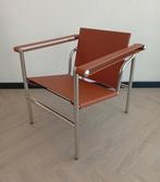 Le Corbusier LC1 Fauteuil Cognac - Strak Design, Huis en Inrichting, Fauteuils, Ophalen