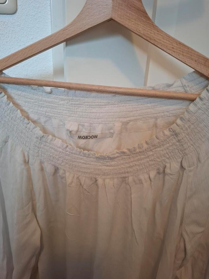 Mooie offwhite blouse van Moscow - Maat XL, Kleding | Dames, Blouses en Tunieken, Zo goed als nieuw, Maat 42/44 (L), Overige kleuren