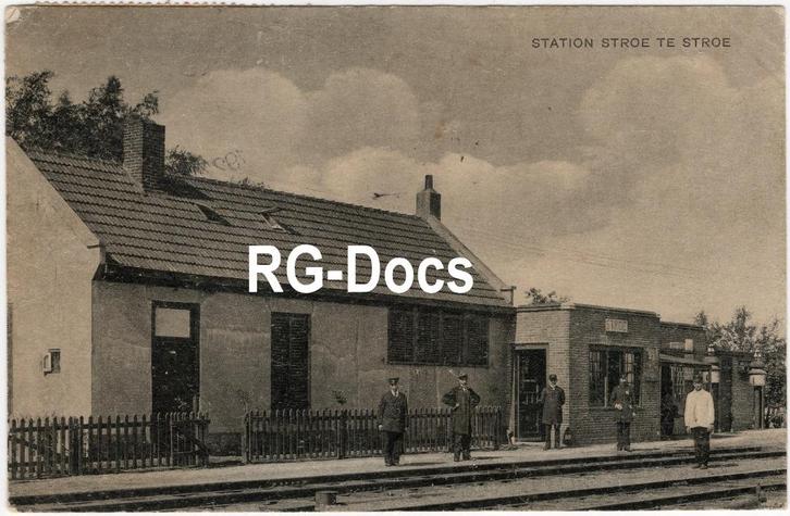Ansichtkaart - Briefkaart Trein Station Stroe 1924, Verzamelen, Ansichtkaarten | Nederland, Gelopen, Gelderland, Voor 1920, Verzenden