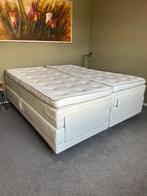 Boxspringbed wit, Huis en Inrichting, Slaapkamer | Boxsprings, Ophalen, Wit, Tweepersoons, Zo goed als nieuw