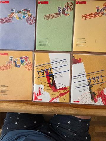 Jaarcollectie Nederland Postzegels 1991-1997 (6 stuks) beschikbaar voor biedingen