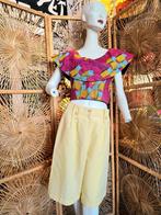 YatvaVintage: YV6218: Vintage Vilsco Ankara Print Crop Top, Maat 38/40 (M), Overige kleuren, Nieuw, Ophalen of Verzenden