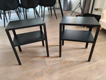 Zwarte Nachtkastjes Set (2 stuks)