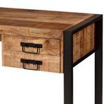 Vintage Mangohout Bureau Industrieel Mango Klassiek Buro, Info@dehanzeherten.nl, Nieuw, Ophalen of Verzenden, De Hanze Herten
