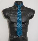 Blauwe stropdas van 100% zijde met pisces dessin van Hermès, Verzenden, Zo goed als nieuw, Blauw, Met patroon