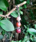 Hanger Lianda swarovski parels roze-rood zilver, Ophalen, Nieuw, Roze, Met parel