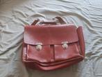 Oude leren schooltas cognac kleur, Sieraden, Tassen en Uiterlijk, Tassen | Schooltassen, Gebruikt, Bruin, Aktetas of Boekentas