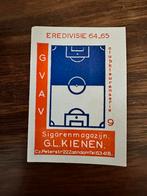 Voetbal zeldzaam lucifer etiket  GVAV  1964 - 1965, Verzamelen, Verzenden, Zo goed als nieuw, Overige binnenlandse clubs