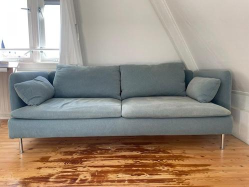 Ikea Söderhamn 3-zitsbank blauw, Huis en Inrichting, Banken | Bankstellen, Gebruikt, Rechte bank, Driepersoons, 150 tot 200 cm